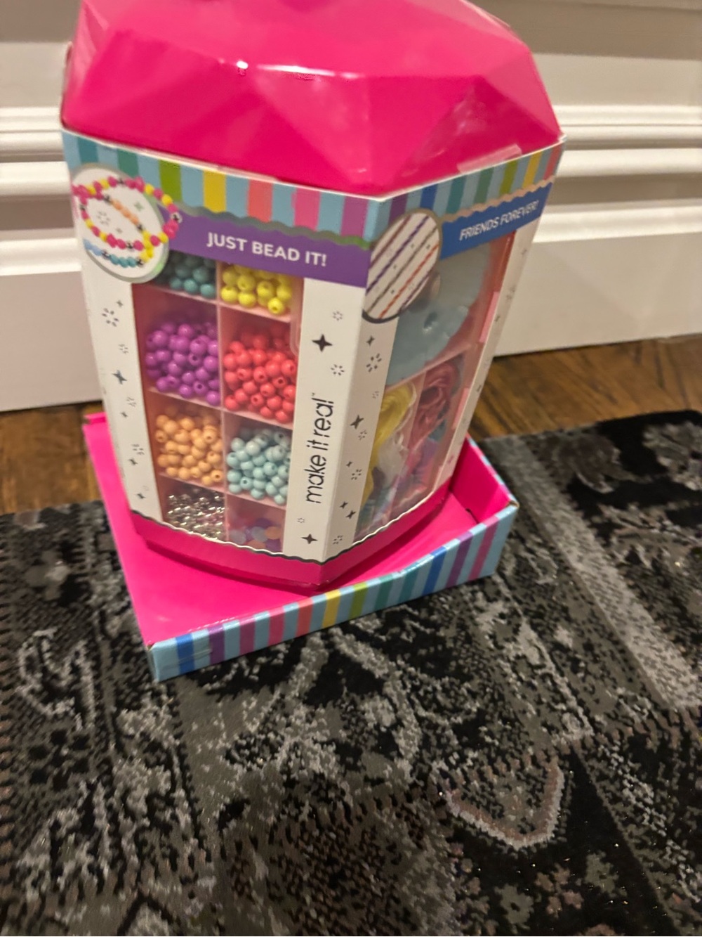 Kids Bead Jewelry Kit - Pink